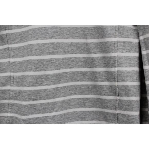 Vineyard Vines Sweater Small Stripped 1/4 Zip Pullover Fleece Gray Yellow - Picture 6 of 8